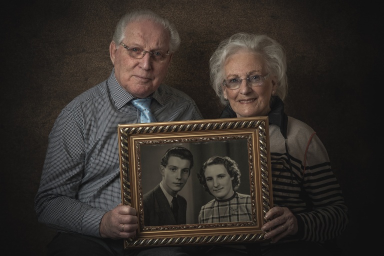 Gouden huwelijk, Briljant huwelijk, 65 jaar getrouwd, 50 jaar getrouwd, getrouwd,Fine-art, portret, fine art portret, portretfoto, fotograaf hengelo, enschede, almelo, foto, fotografie, sony, portretfotograaf, Twente, Overijssel, fotoshoot, Manon Moller Fotografie.